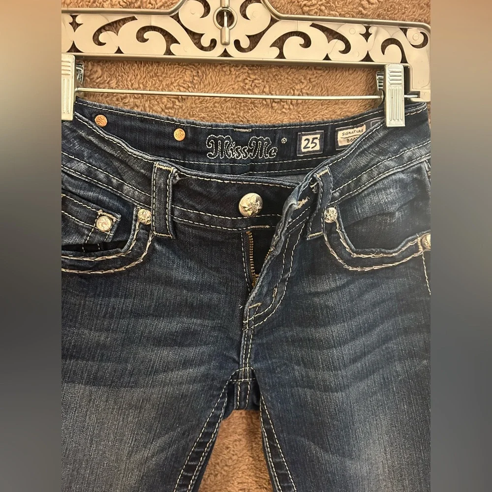 Miss Me Dark Blue Boot Cut Jeans - Picture 5 of 13